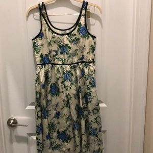 Anthropologie  Odille 100% silk floral dress